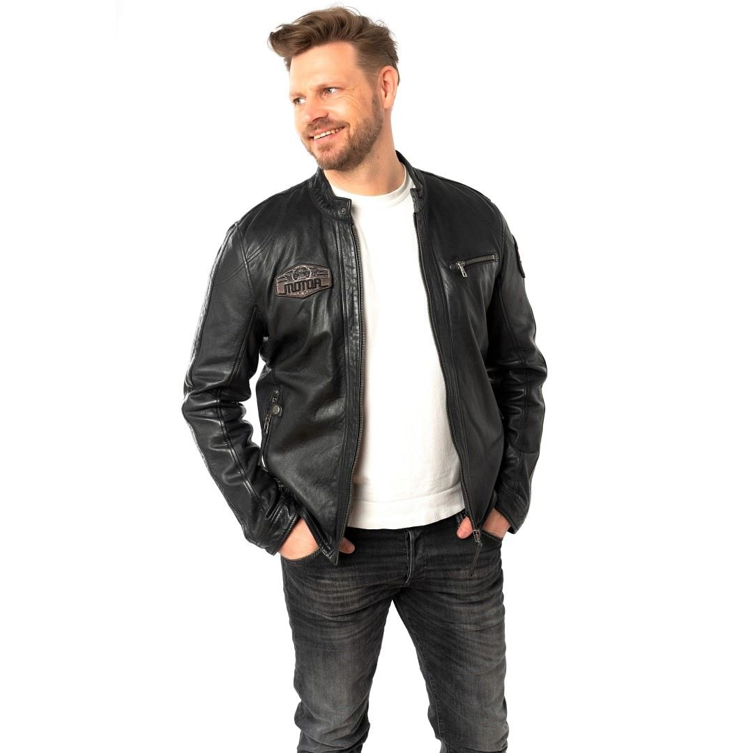 Men's leather jacket MAURITIUS | Shyko