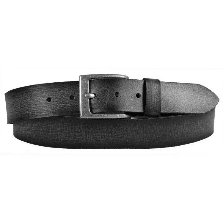 Leather belt JEANS Green Wood | Jimmy