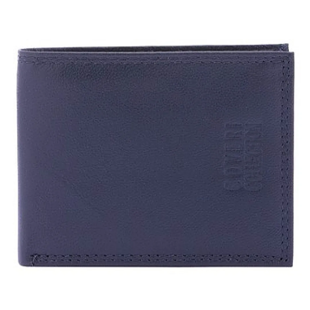 Men's leather wallet Coveri Collection | Blue