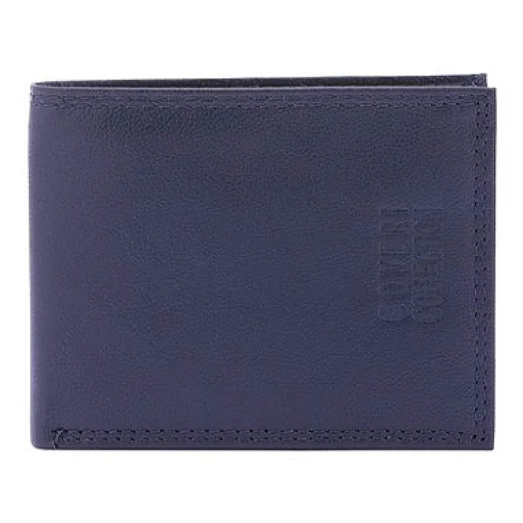 Men's leather wallet Coveri Collection | Blue