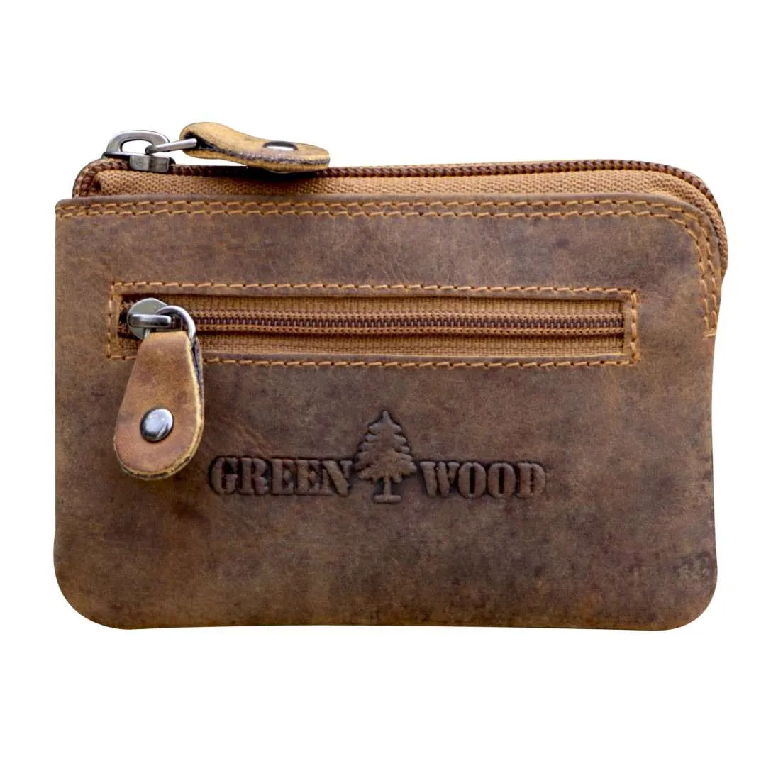 Usnjen etui za kljuce Green Wood | Petja
