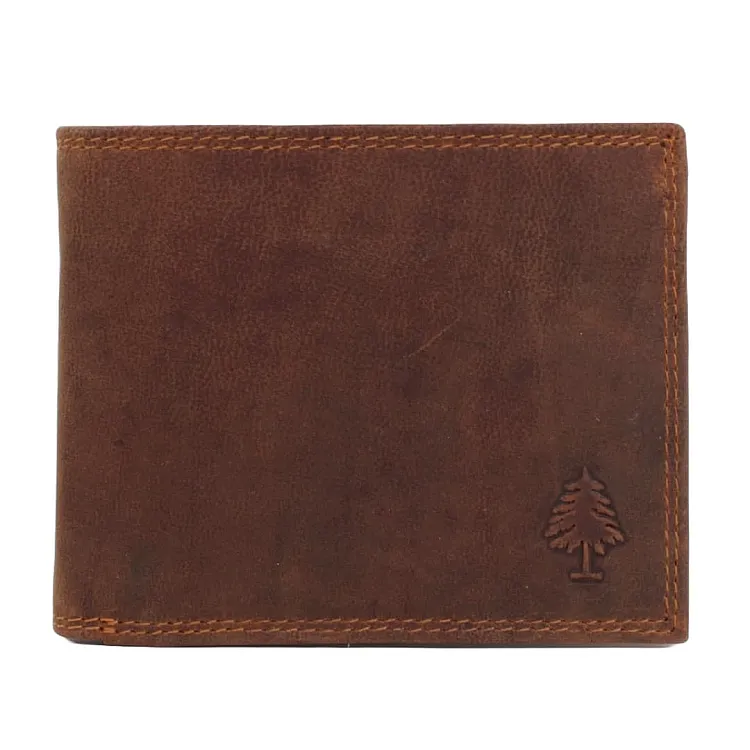 Men's leather wallet Green Wood | Alan