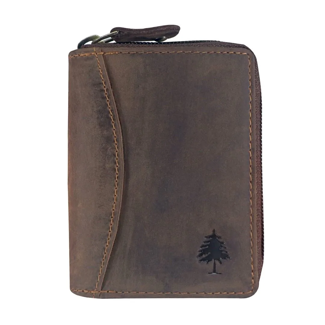 Usnjen etui za kartice Green Wood | Renee
