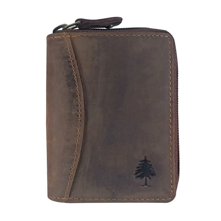 Kožni etui za kartice Green Wood | Renee
