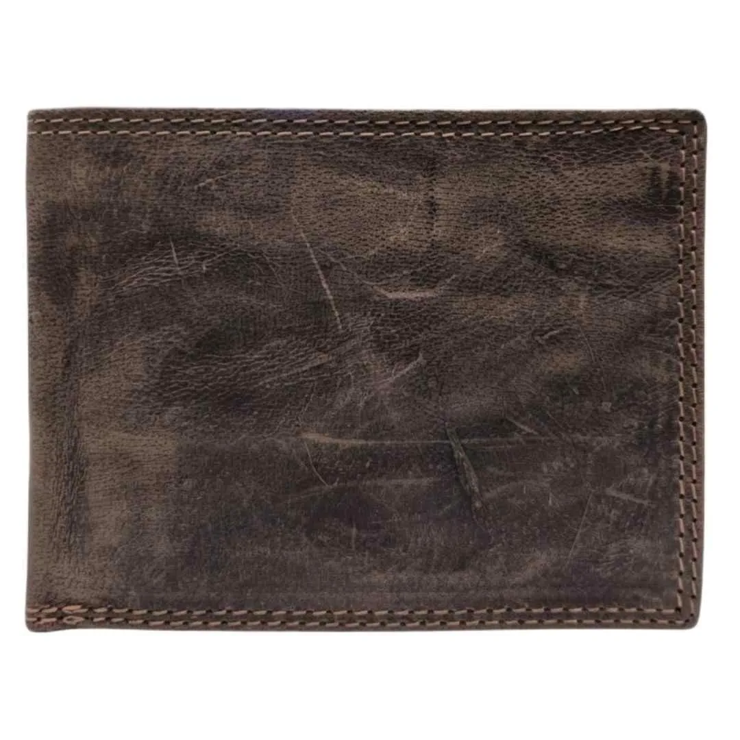 Men's leather wallet Optimist | Rusty