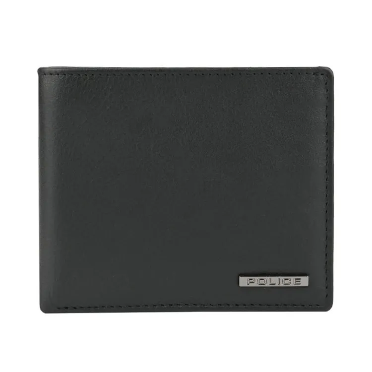 Men's leather wallet Police Paolo
