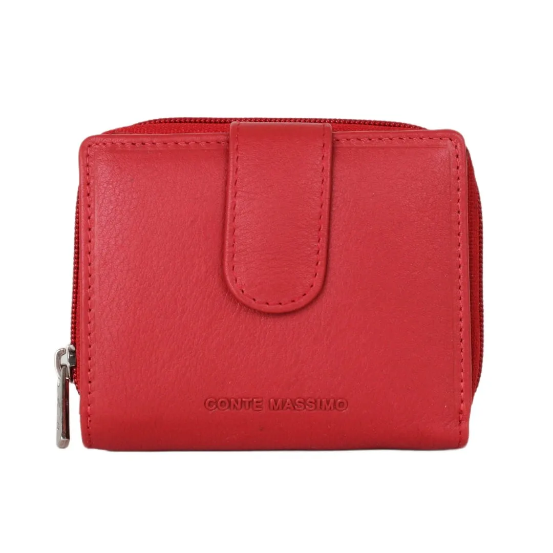 Leather wallet for women Conte Massimo | Enisa