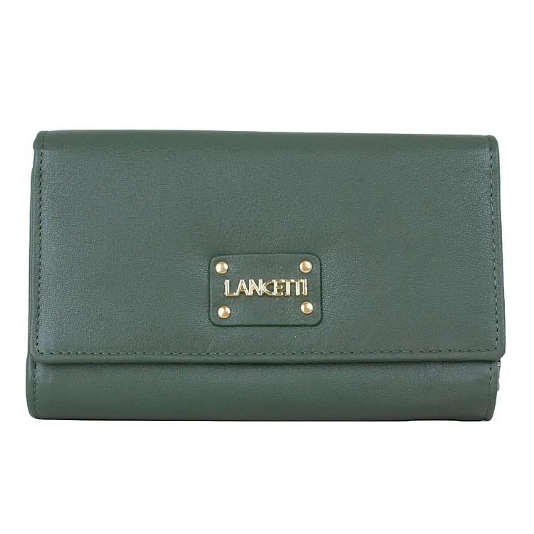 Leather wallet for women Lancetti | Celeste