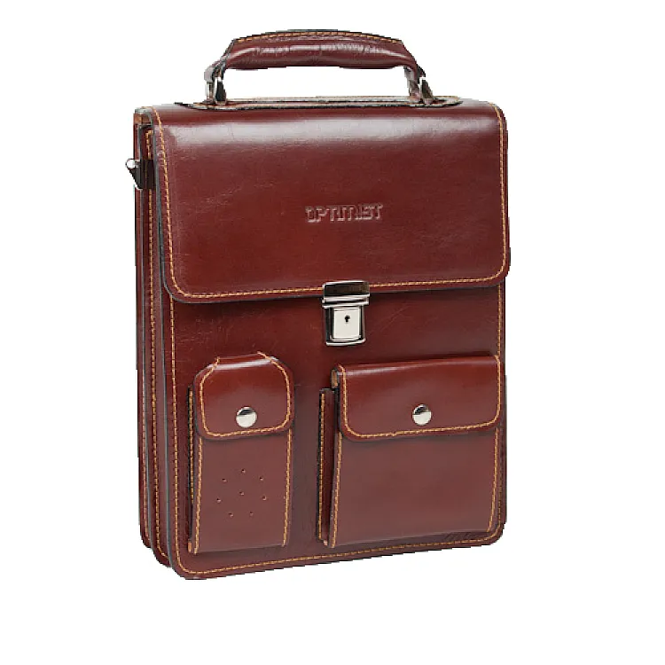 Leather business bag Optimist | 03276