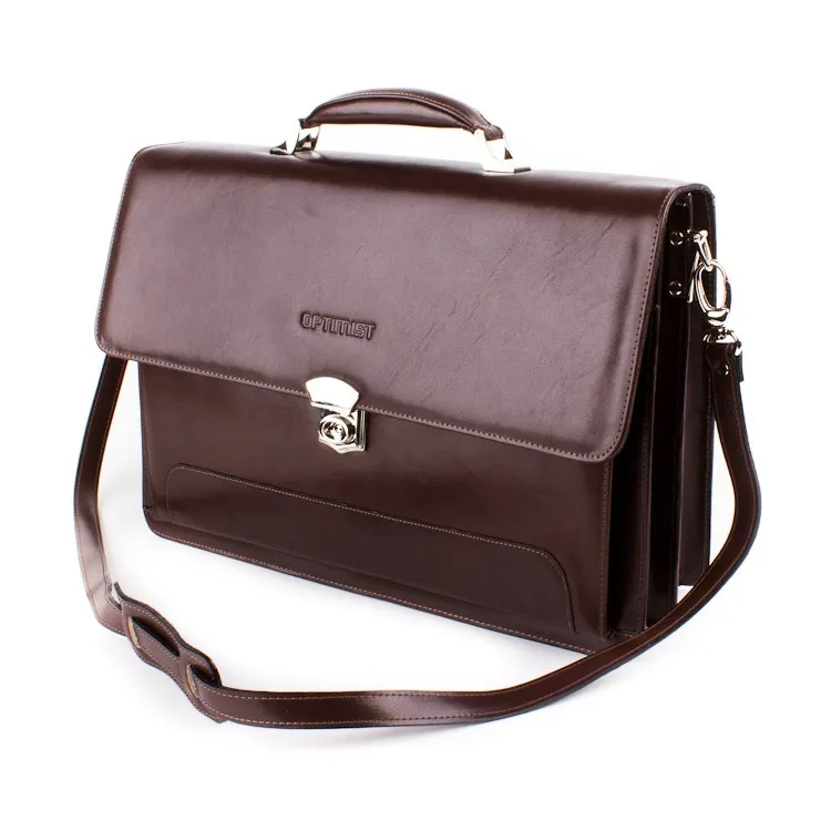 Leather business bag Optimist | 04009