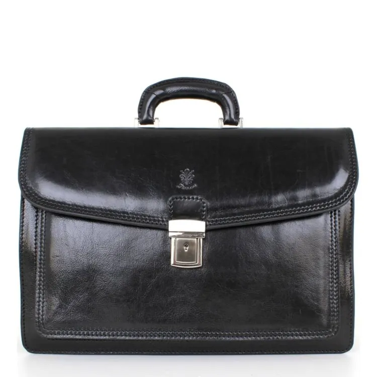 Leather business bag Optimist | Prime