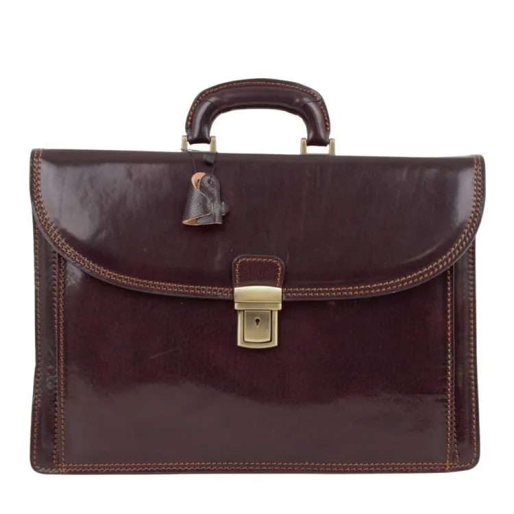 Leather business bag Optimist | Chic
