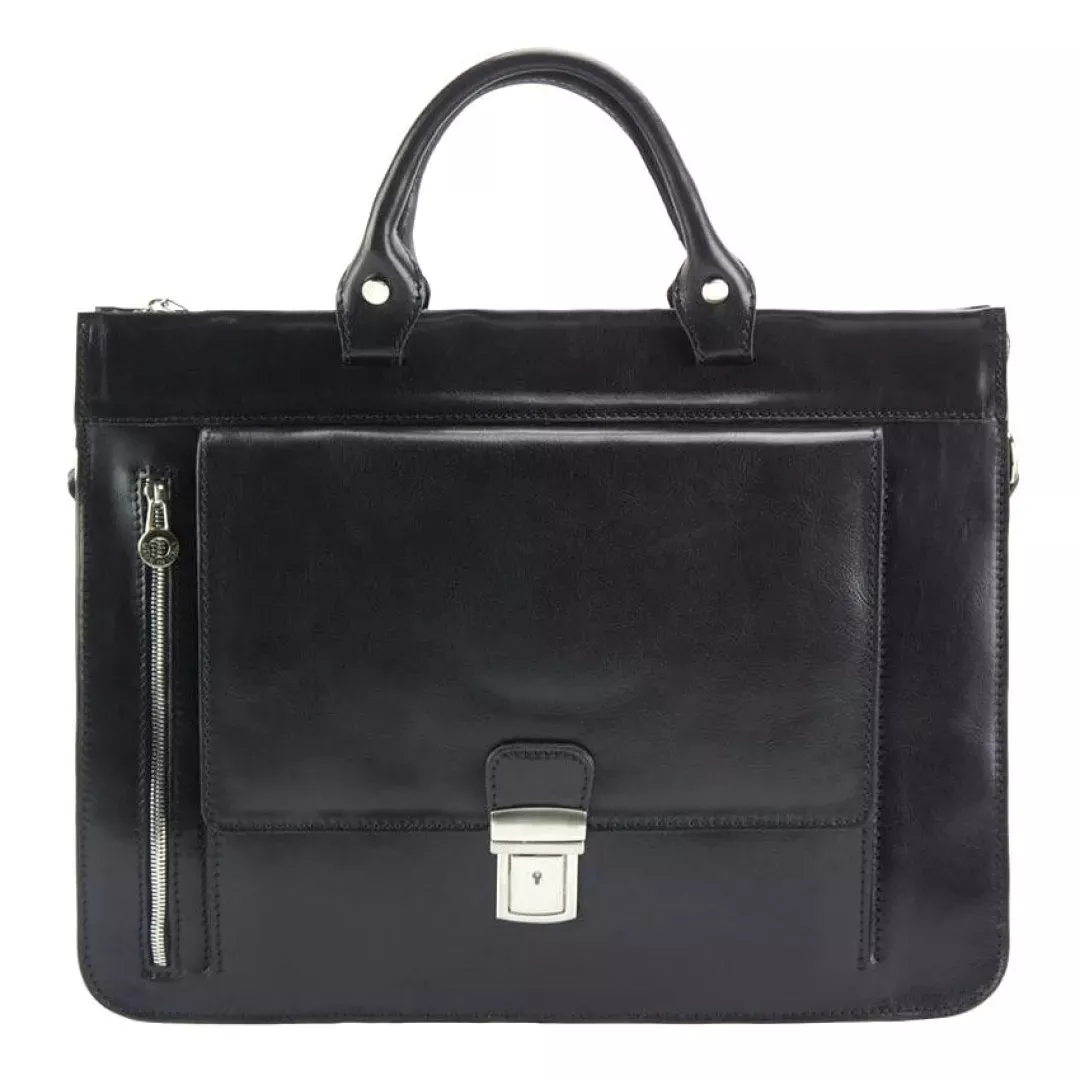 Usnjena poslovna torba Optimist | Glam