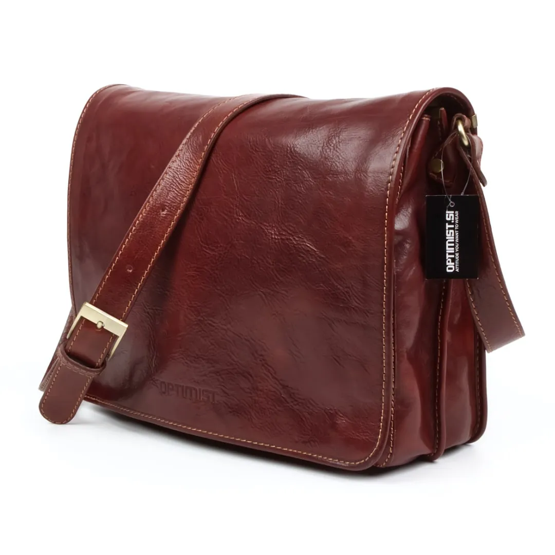 Usnjena torba Optimist | OP870495