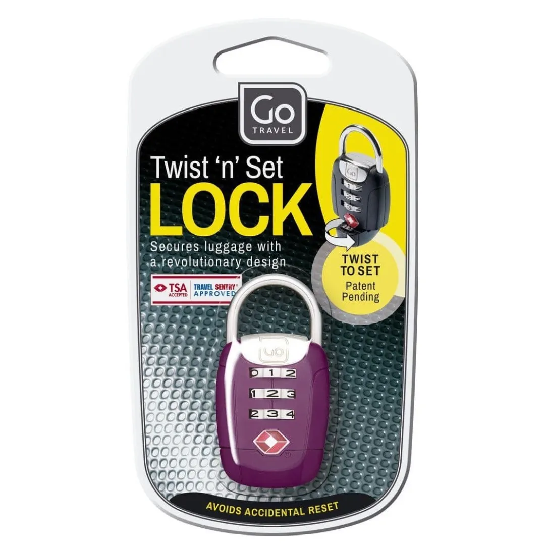 TSA ključavnica za prtljago Go Travel | Twist Set Padlock
