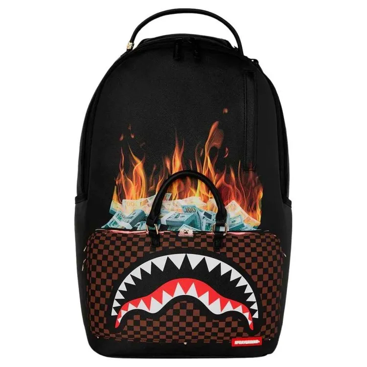 Rucksack Sprayground | Bag Of Money On Fire
