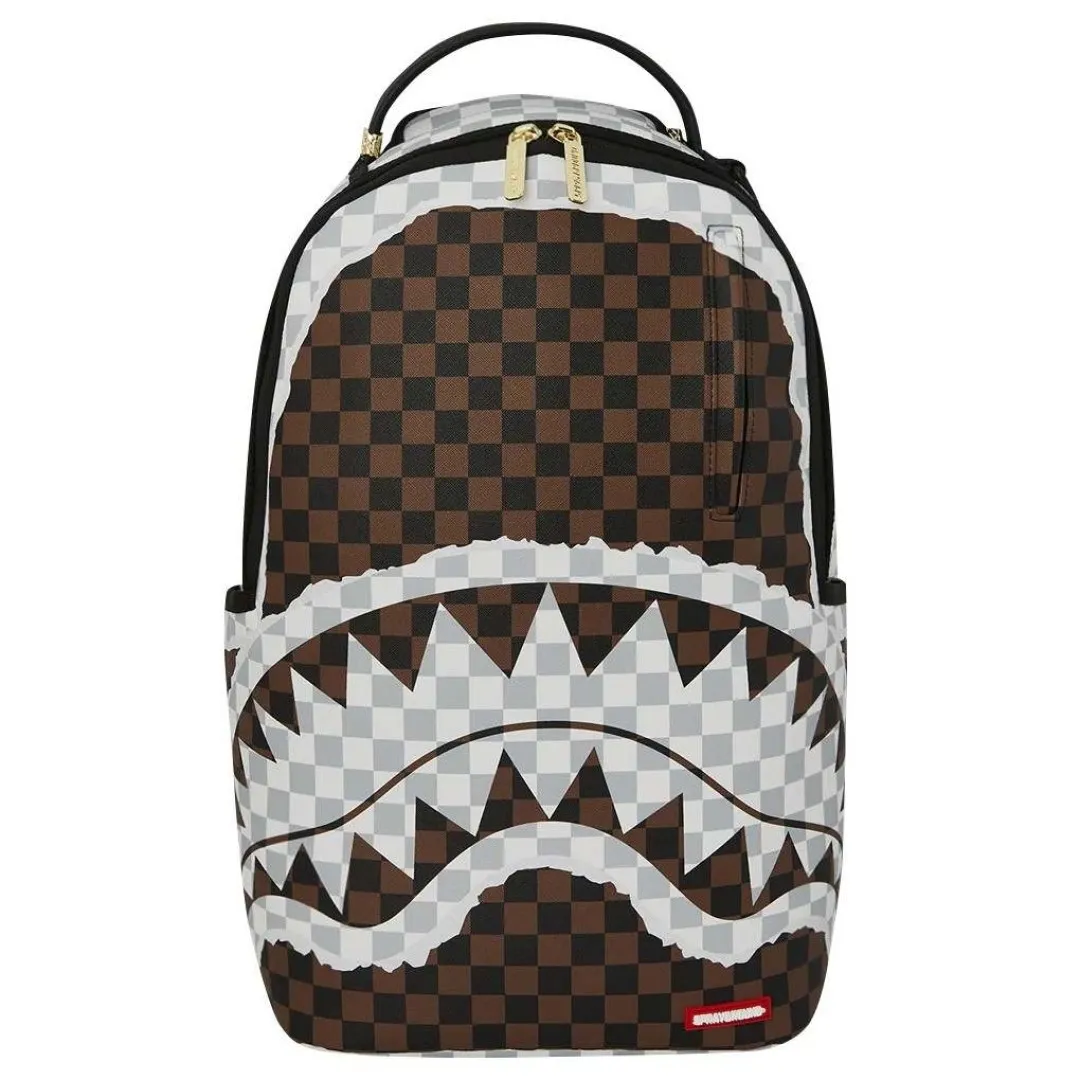  Ruksak Sprayground | Cream And Brown Tear Check