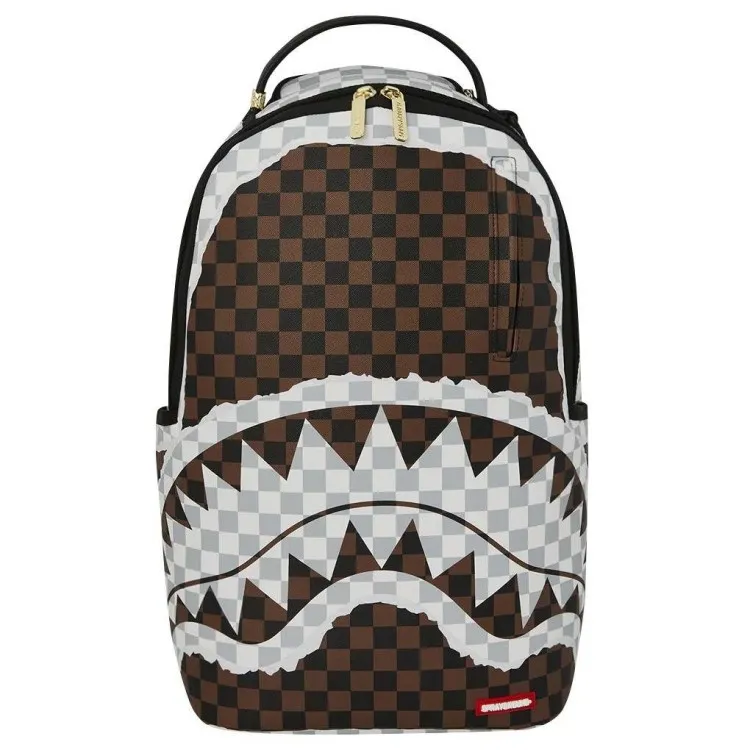  Ruksak Sprayground | Cream And Brown Tear Check