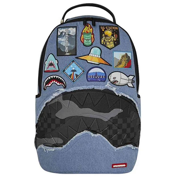 Rucksack Sprayground | Denim Tear 3 Am Patches