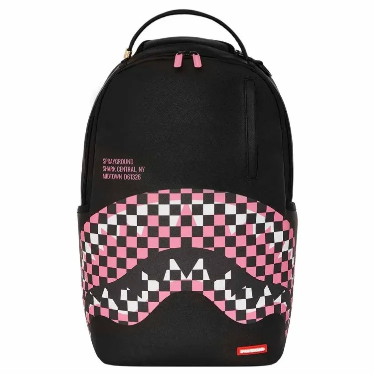 Backpack Sprayground | Shark Central Breakup Check Sorbet Grey