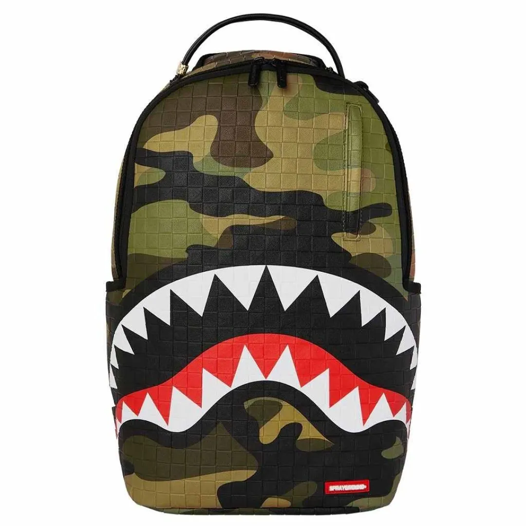 Nahrbtnik Sprayground | Woodland Camo Check