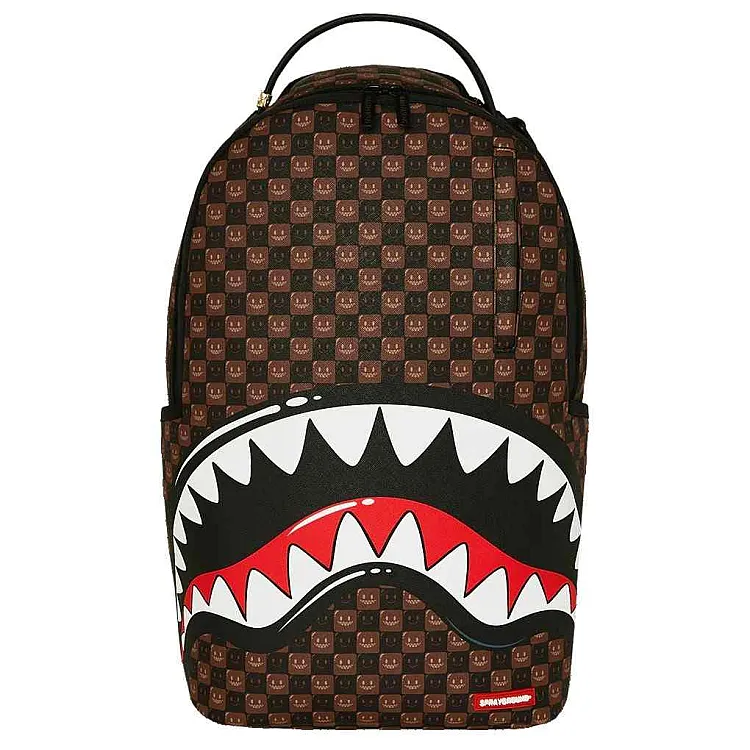 Ruksak Sprayground | Sharks In Paris Wtf Bubble Brown Check
