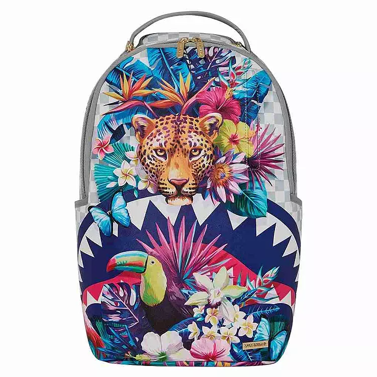Backpack Sprayground | Flowering Jungle Shark
