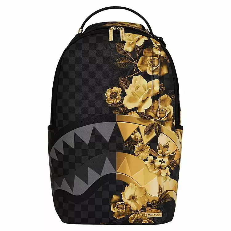 Backpack Sprayground | Gold Floral Remix