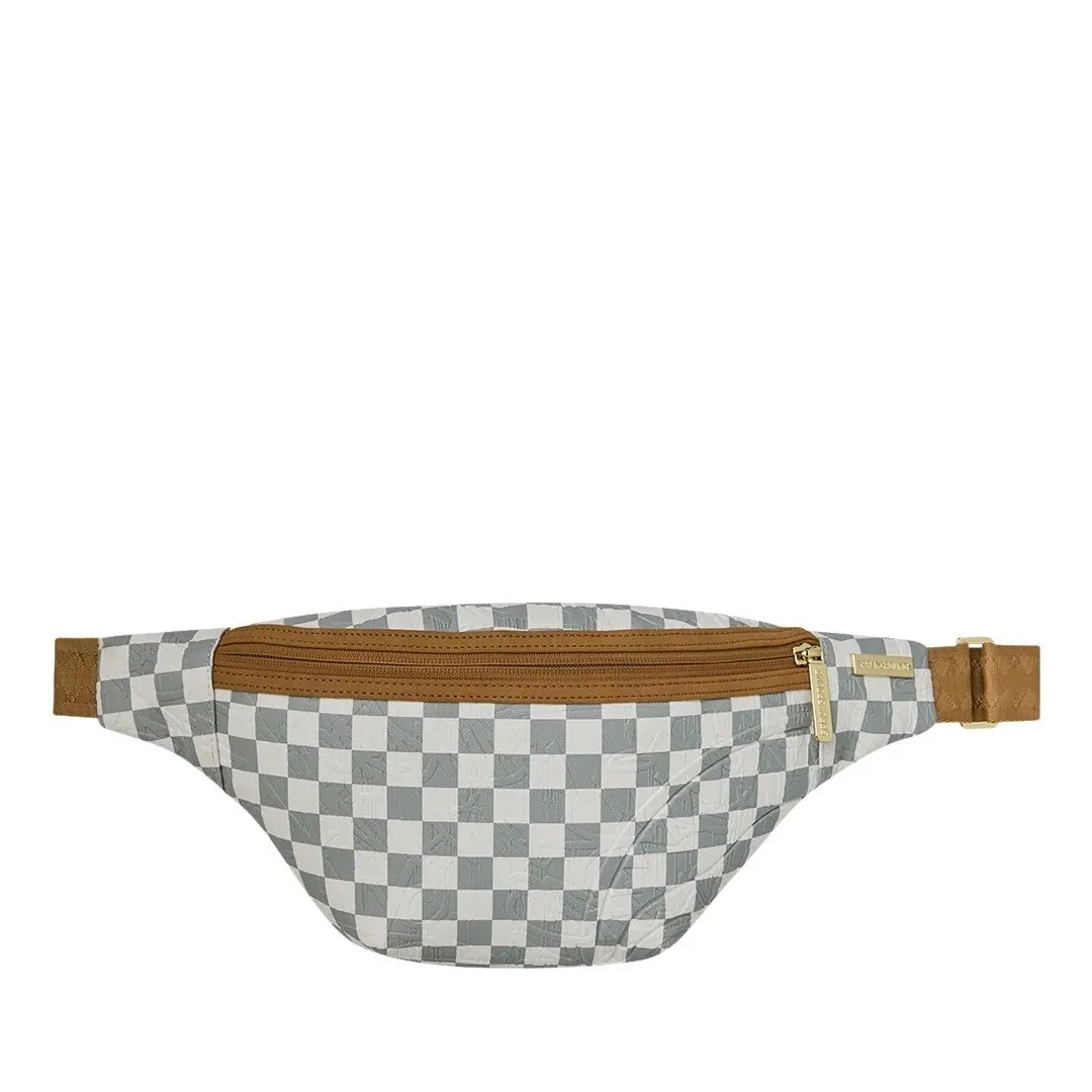 Waist bag Sprayground | Graff Embossed Cream Check Savvy Crossbody