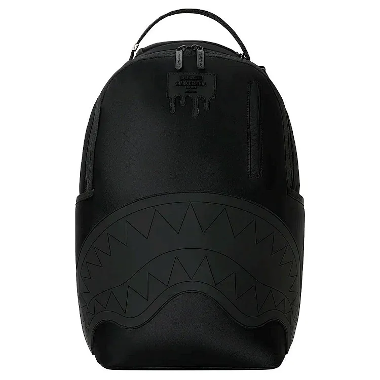 Nahrbtnik Sprayground | Shark Center Blacked Out Embossed Nylon