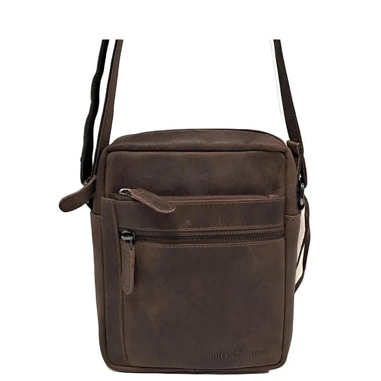 Leather shoulder bag Green Wood | Heritage