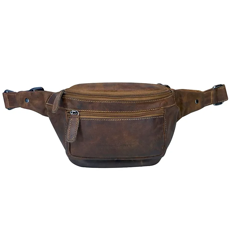 Leather Waistbag Green Wood | Pollo