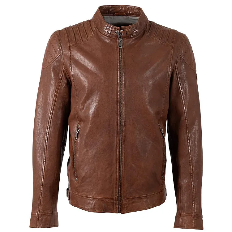 Men's leather jacket MAURITIUS | Krossy