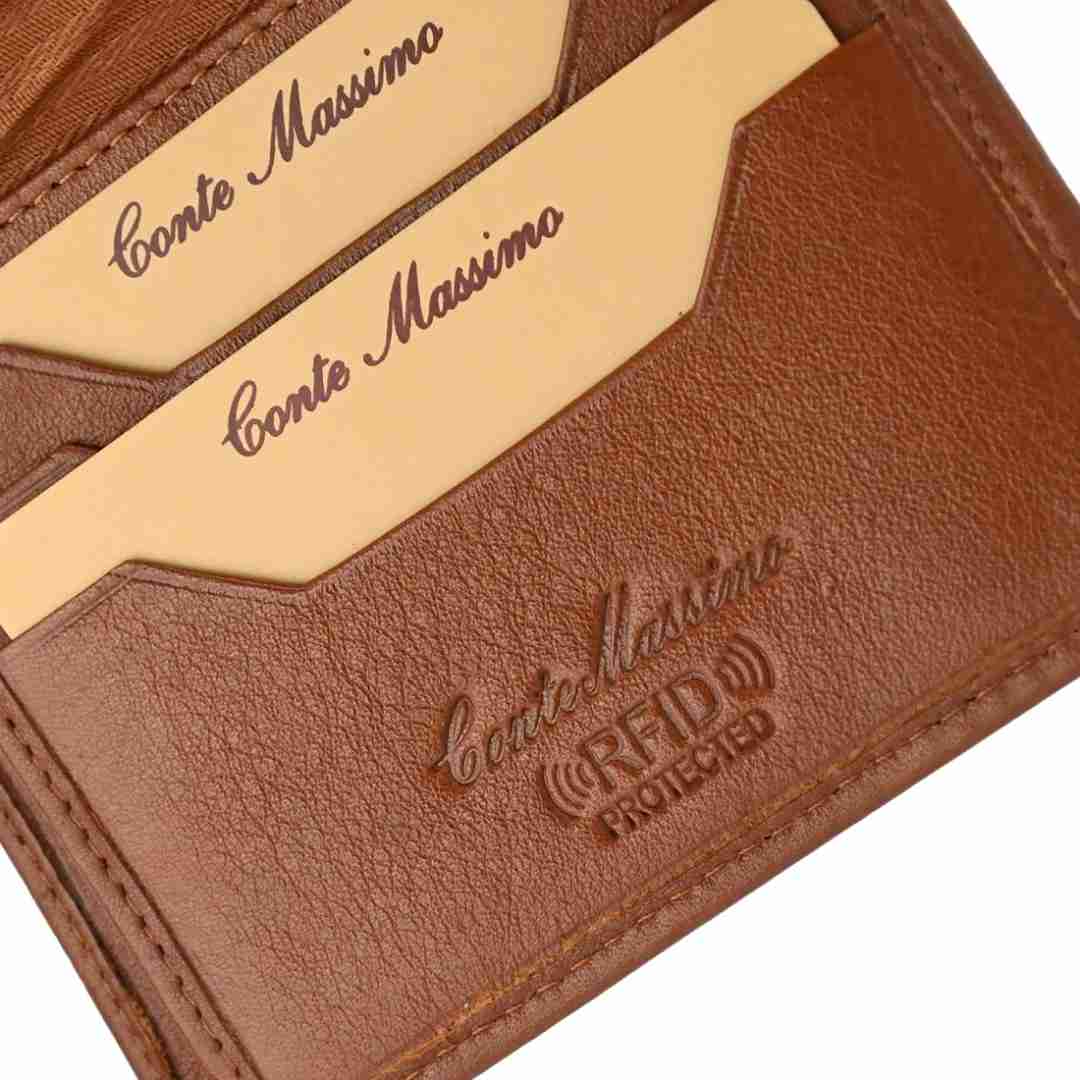 Men's leather wallet Conte Massimo | Armani