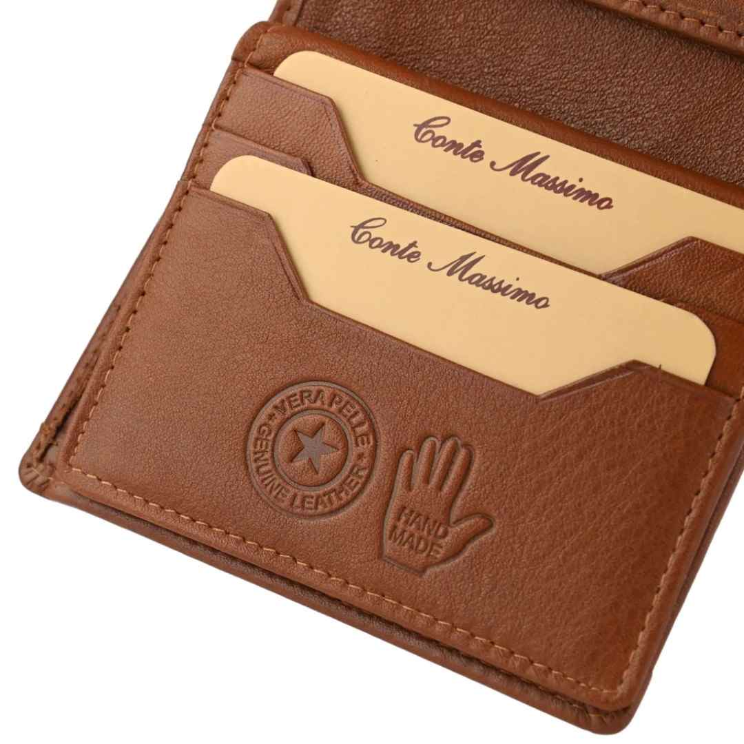 Men's leather wallet Conte Massimo | Armani