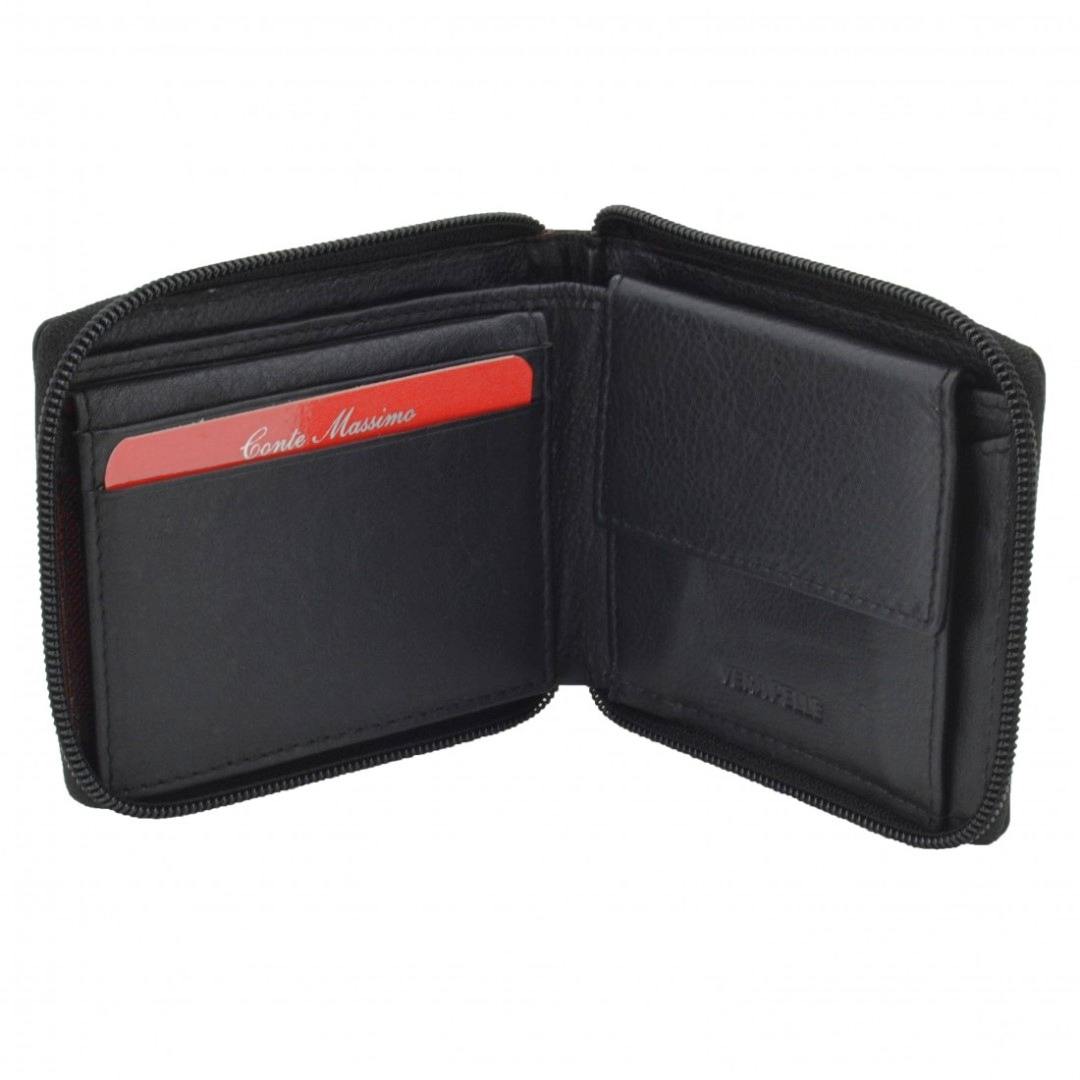 Muški kožni novčanik Conte Massimo | Zippy