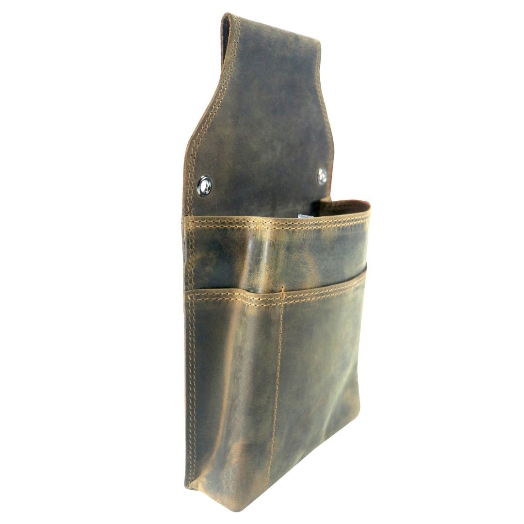 Leather case for catering wallet Green Wood | Max