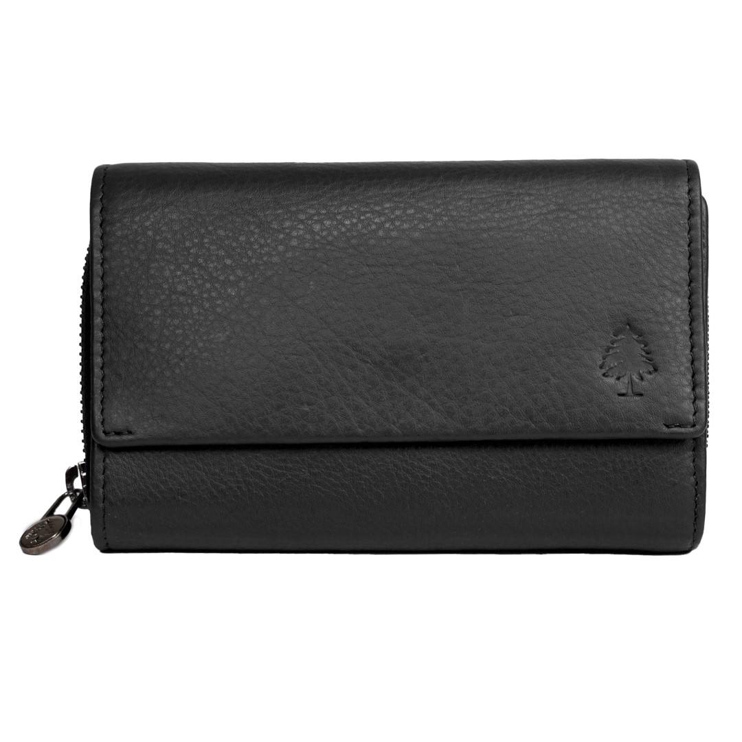 Leather wallet for women Green Wood | Sija
