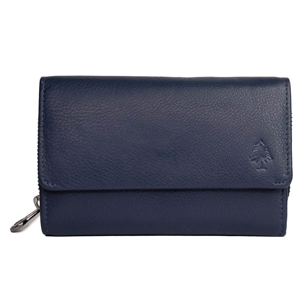 Leather wallet for women Green Wood | Sija