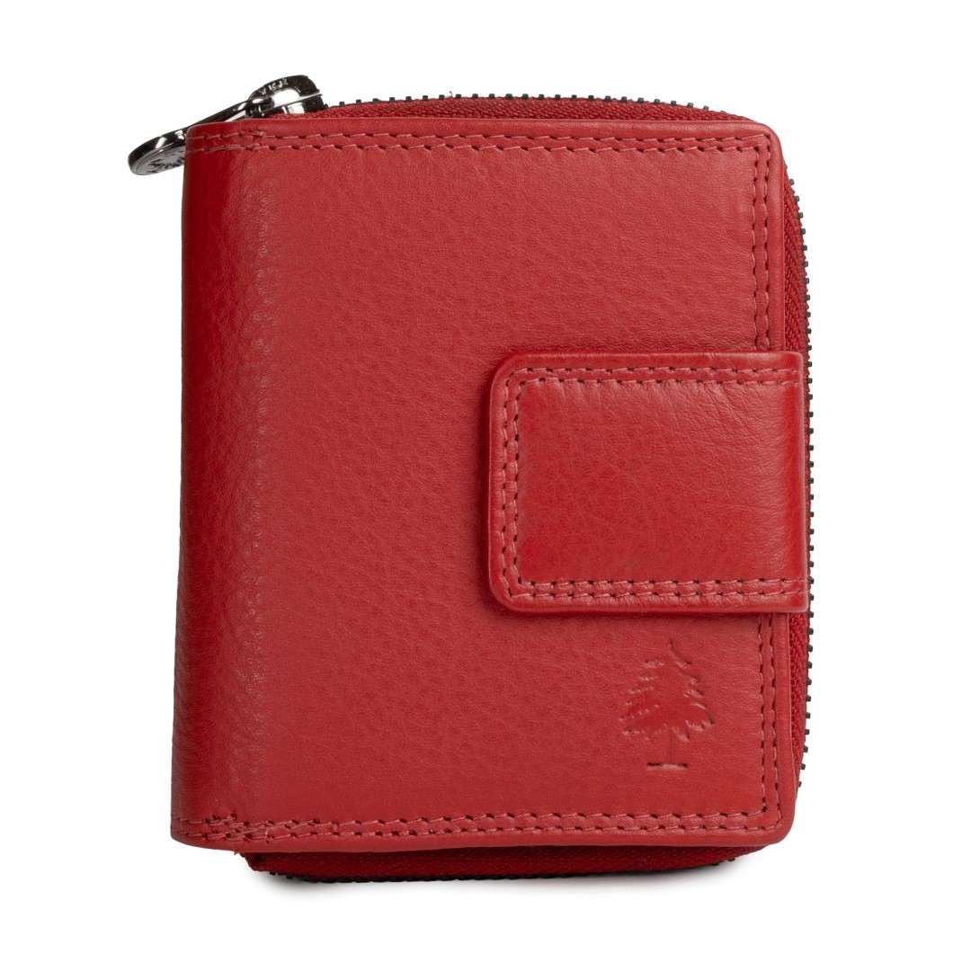 Leather wallet for women Green Wood | Terra