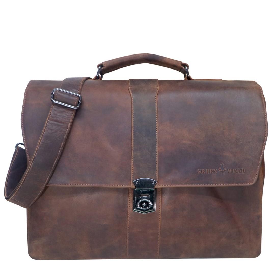 Business Ledertasche Green Wood | Royal