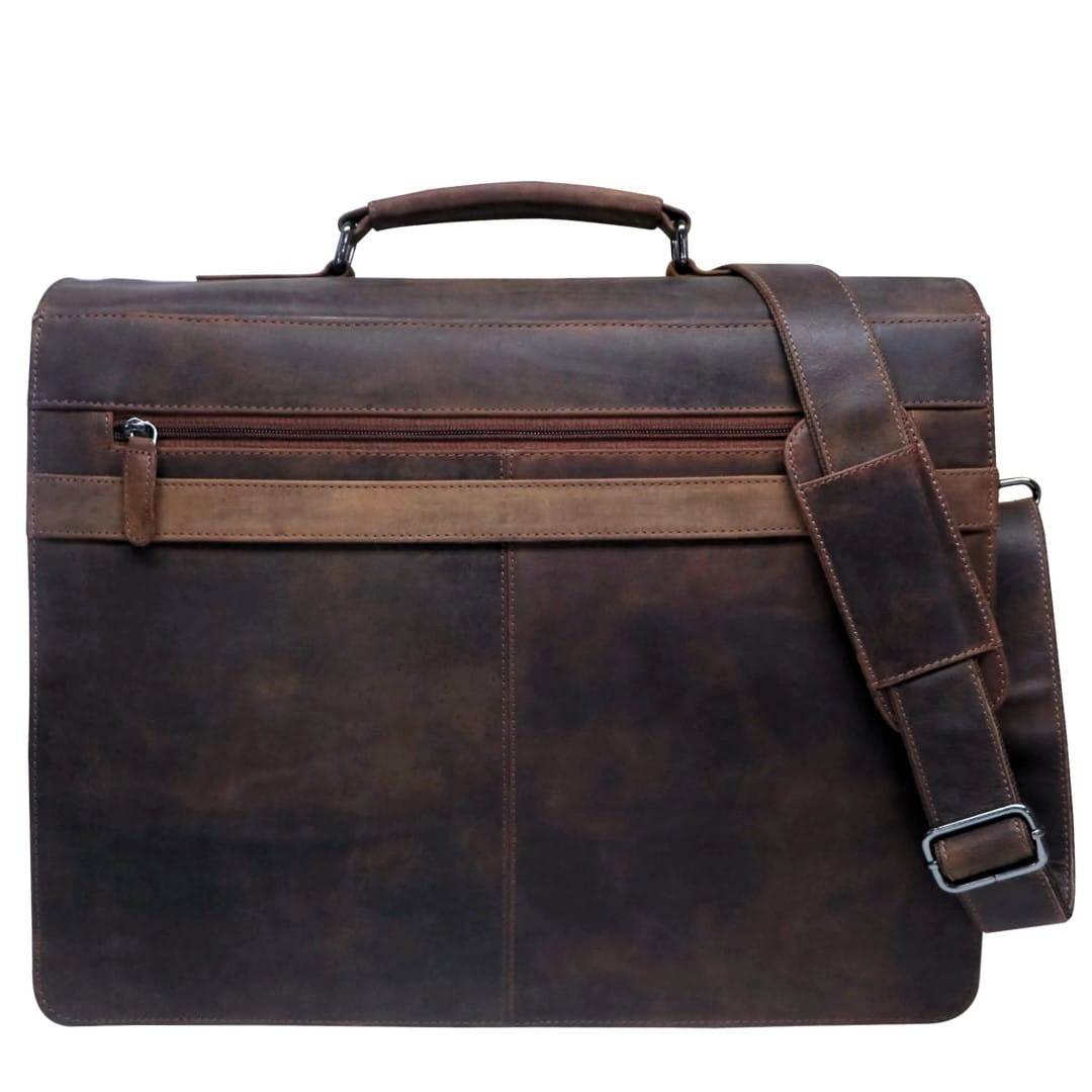 Poslovna torba kožna Green Wood | Vinty