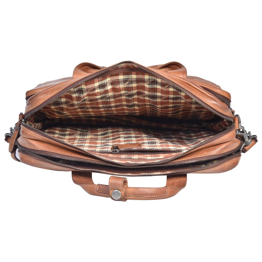 Usnjena poslovna torba Hill Burry | Vintage