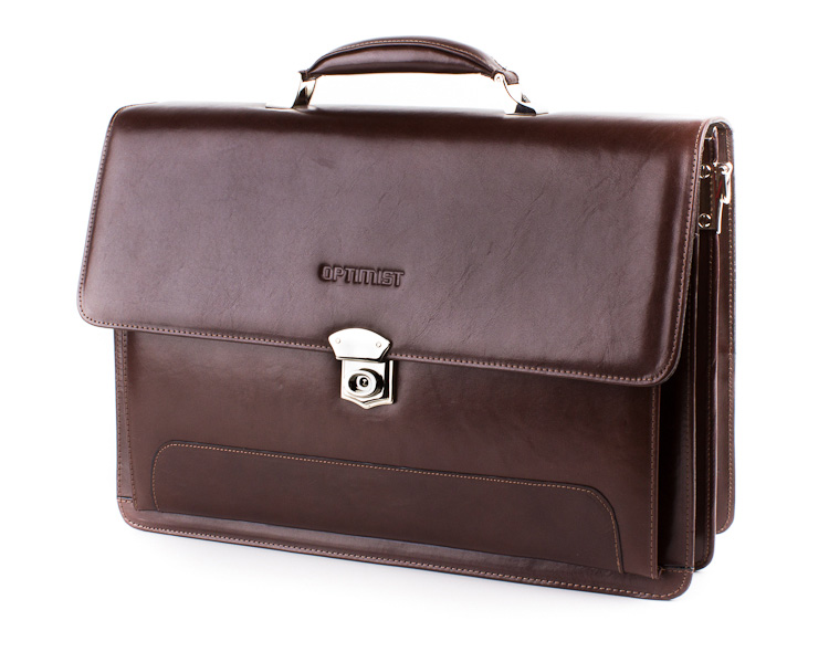 Leather business bag Optimist | 04009