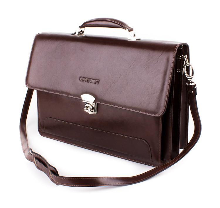 Leather business bag Optimist | 04009