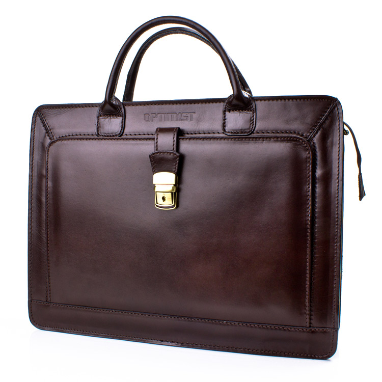 Leather business bag Optimist | 20005  