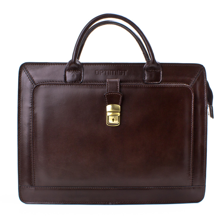 Leather business bag Optimist | 20005  