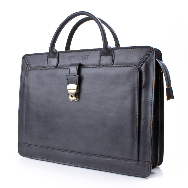 Leather business bag Optimist | 20005  