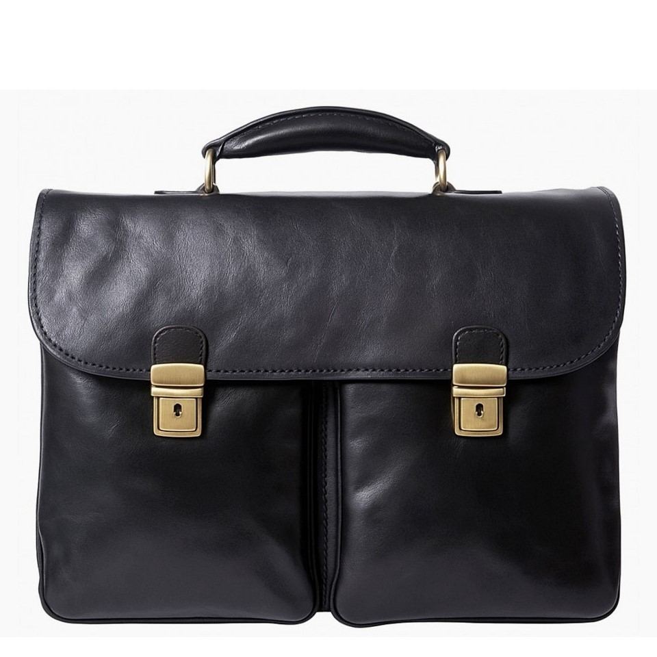 Leather business bag Optimist | Luxury