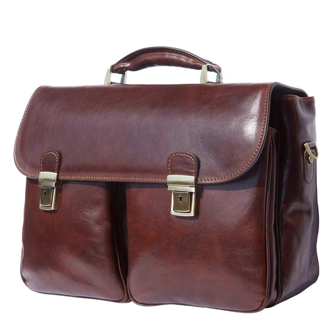 Leather business bag Optimist | Luxury